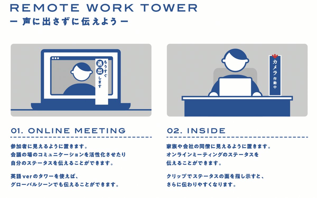 センスのいいリモートワークタワーの説明書
